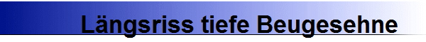 Lngsriss tiefe Beugesehne